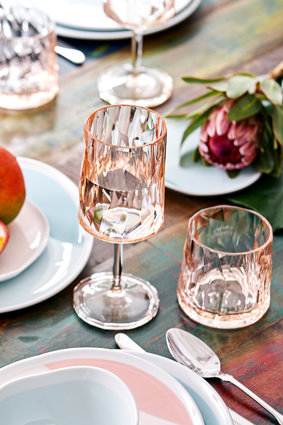 Tazas Club No. 24 300 ml, gris transparente, 2 unidades