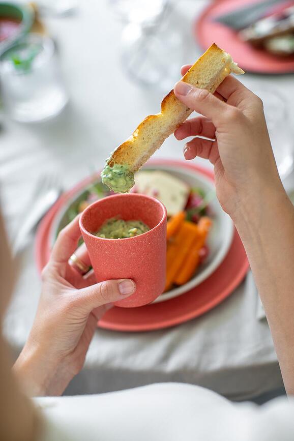 Tazas Connect Organic Nature S, color arena, Pack de 4 unidades