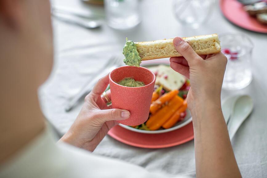 Tazas Connect Organic Nature S, color arena, Pack de 4 unidades