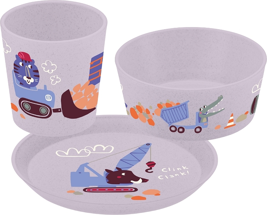 Vajilla Infantil Connect Organic, Set de 3 piezas