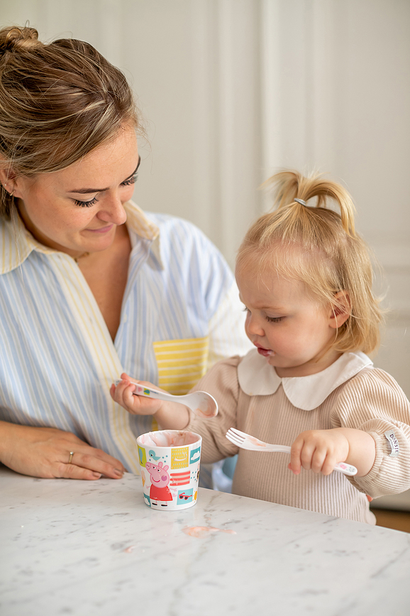 Taza infantil Easy Eater Patrulla Canina, con cubiertos, Set de 3 piezas