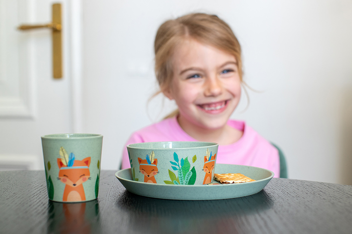 Zestaw naczyń dziecięcych Connect Organic 3 el.