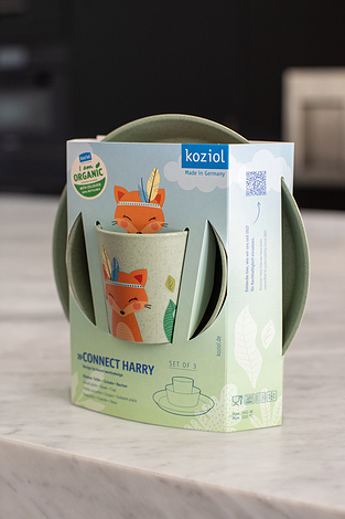 Zestaw naczyń dziecięcych Connect Organic 3 el.