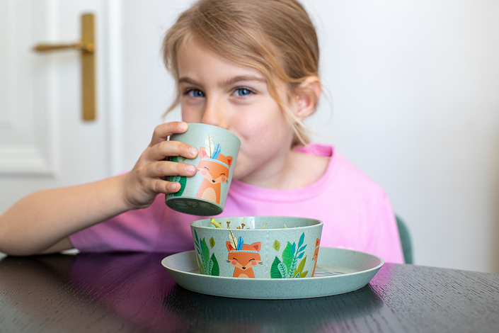 Zestaw naczyń dziecięcych Connect Organic 3 el.