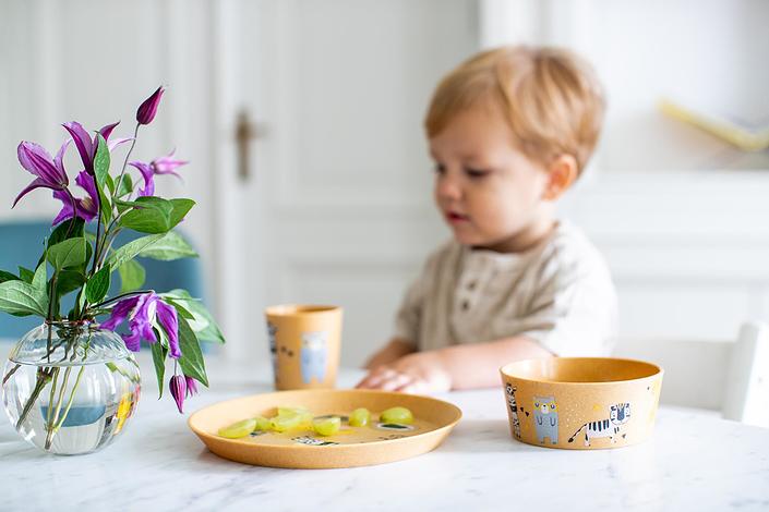 Zestaw naczyń dziecięcych Connect Organic 3 el.
