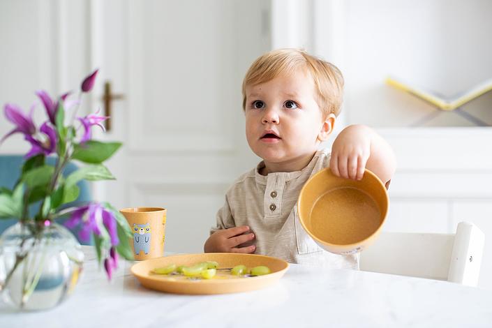 Zestaw naczyń dziecięcych Connect Organic 3 el.