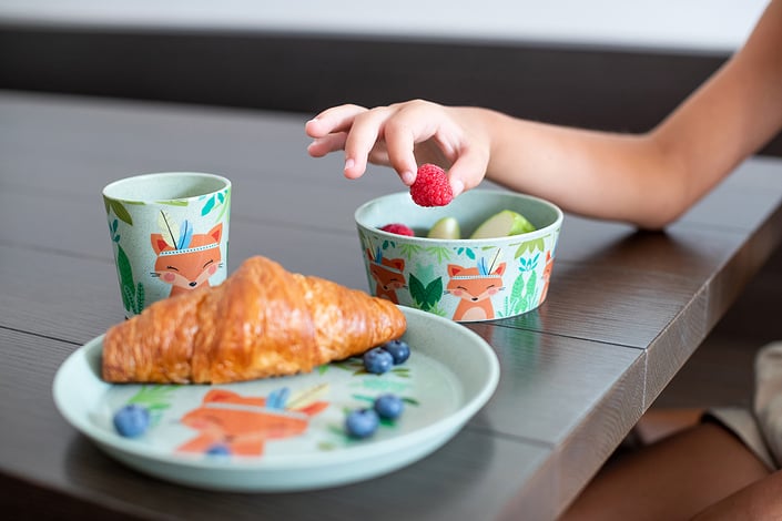 Zestaw naczyń dziecięcych Connect Organic 3 el.