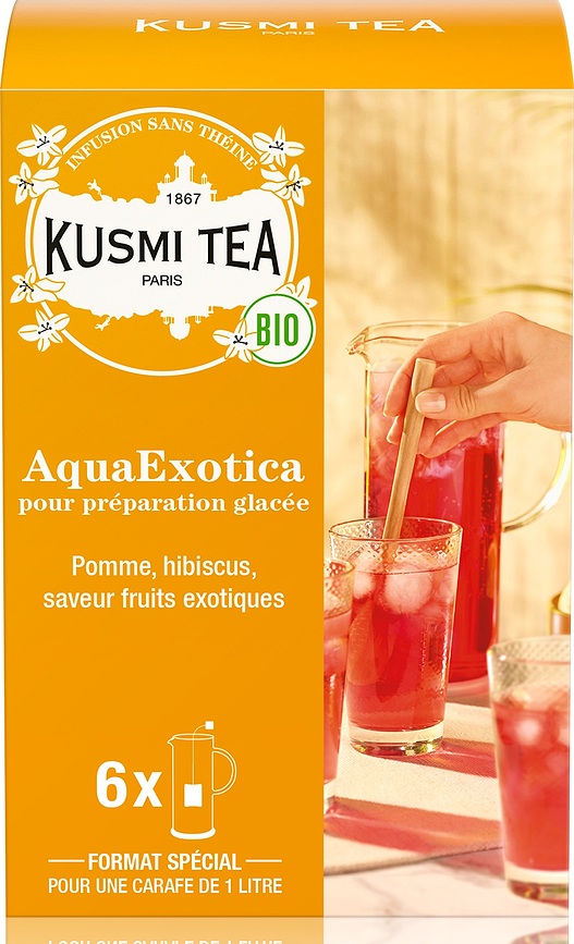 AquaExotica Φρουτώδες Τσάι, μεγάλα φακελάκια, 6 τμχ