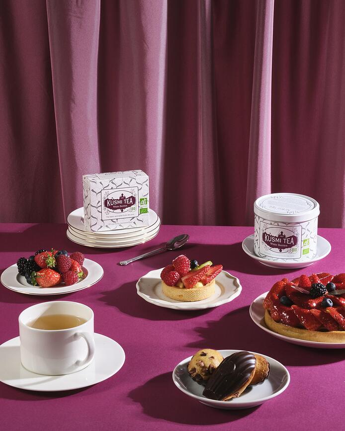 Organic White Berries Beli čaj, bio, v muslin vrečkah, 20 kosov