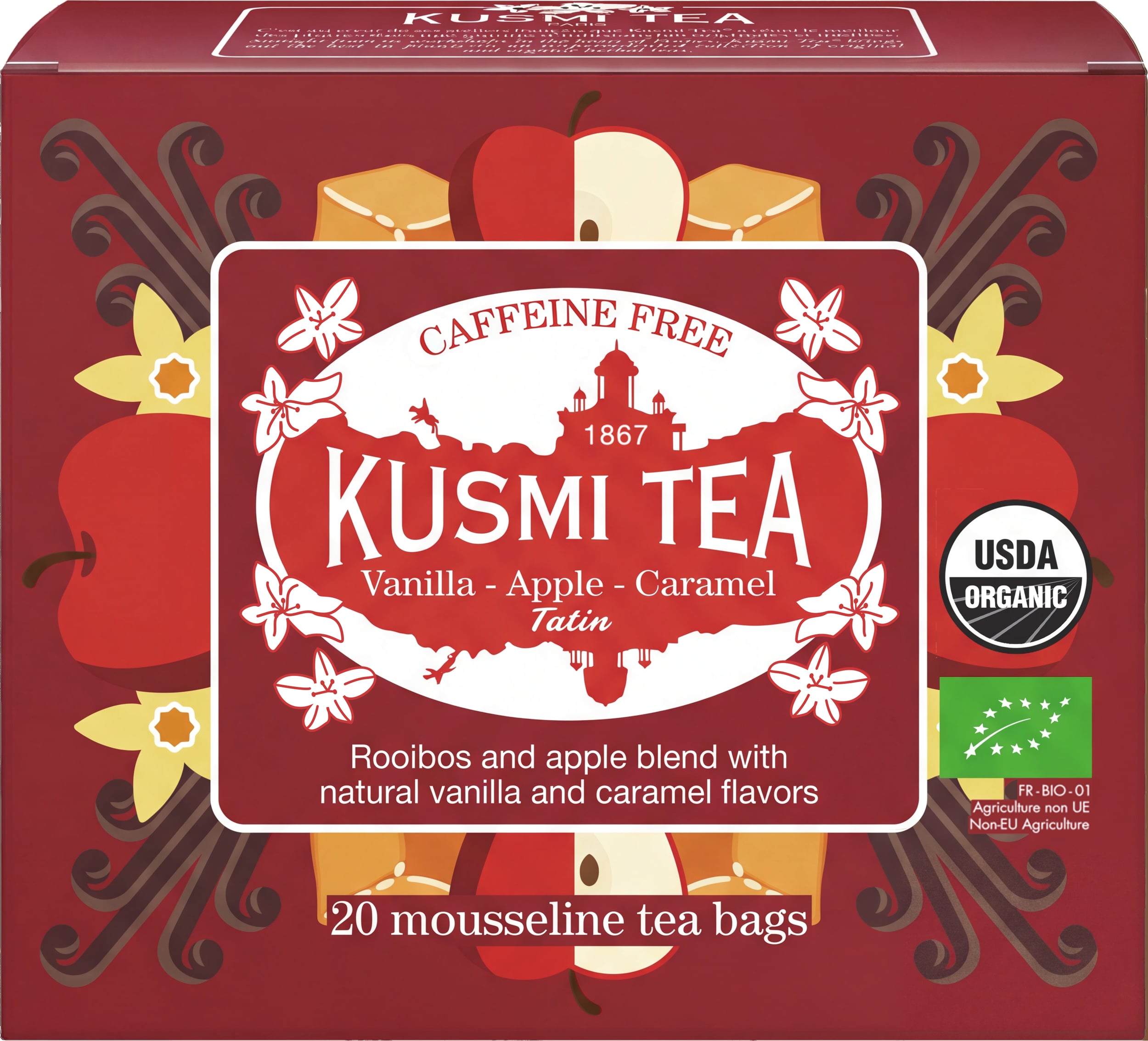 Bio-Kräutertee Apple Caramel Tatin in Musselinbeuteln, 20 St.