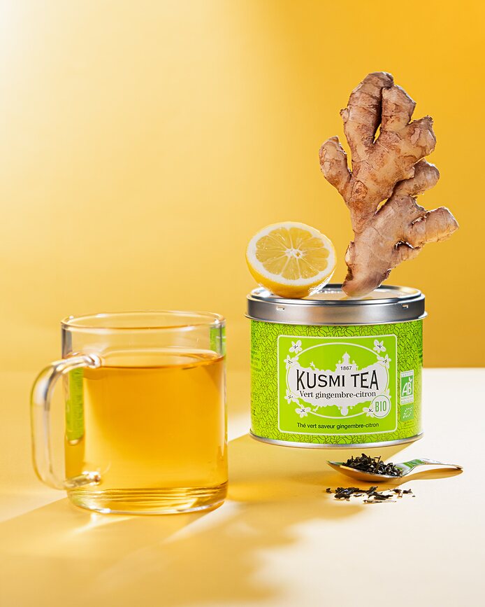 Zeleni Čaj Đumbir-Limun u limenci 100 g