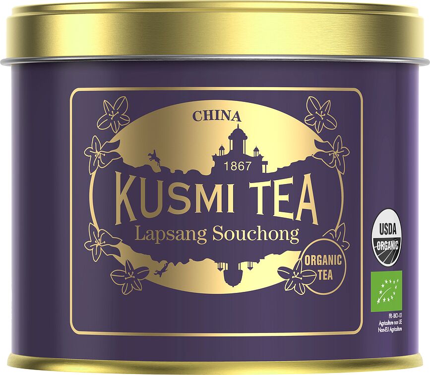 Čierny čaj Organic Lapsang Souchong plechovka 90 g