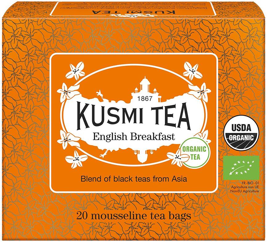 English Breakfast Čaj črni, v muslin vrečkah, 20 kosov