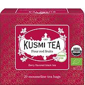 Four Red Fruits Black tea in muslin tea bags 20 pcs