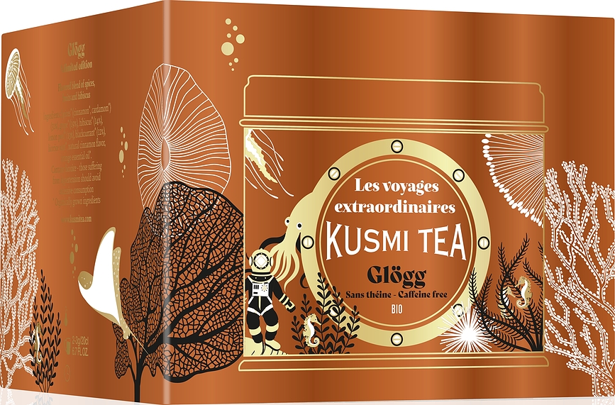 Infusión de hierbas ecológica Organic Glögg, de naranja, en bolsitas de muselina, sin cafeína, 20 unidades