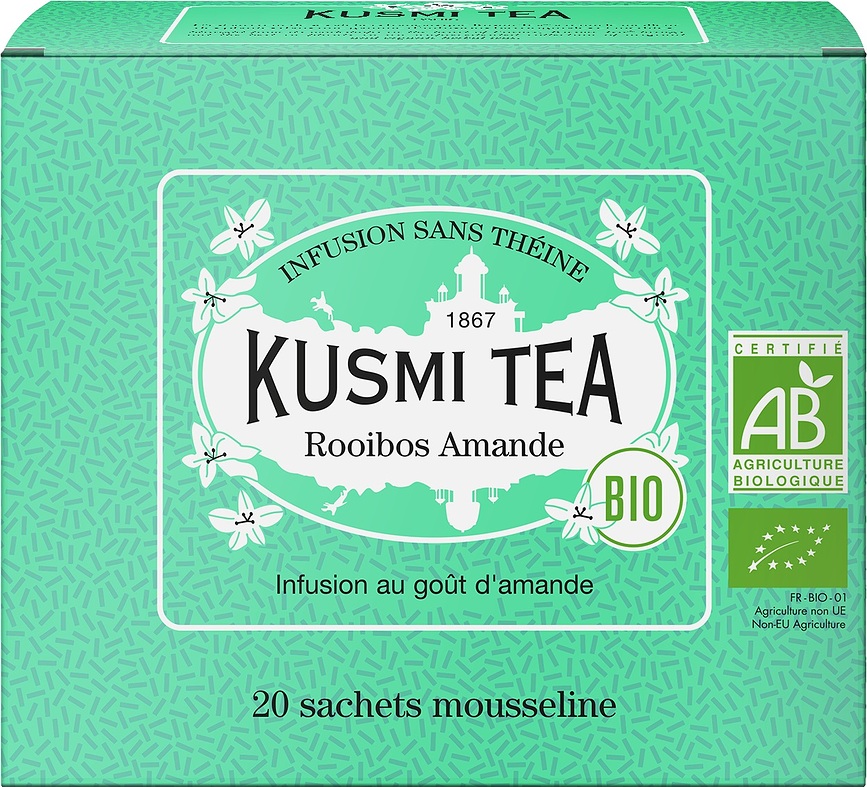Infusion Rooibos Amande, bio, Lot de 20 sachets