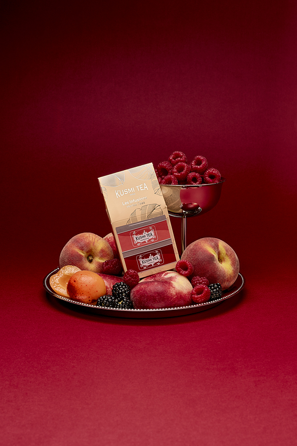 Kusmi AquaRosa & AquaSummer Miniatures Coffret d'Infusions fruitées et aux herbes, biologiques, Lot de 2