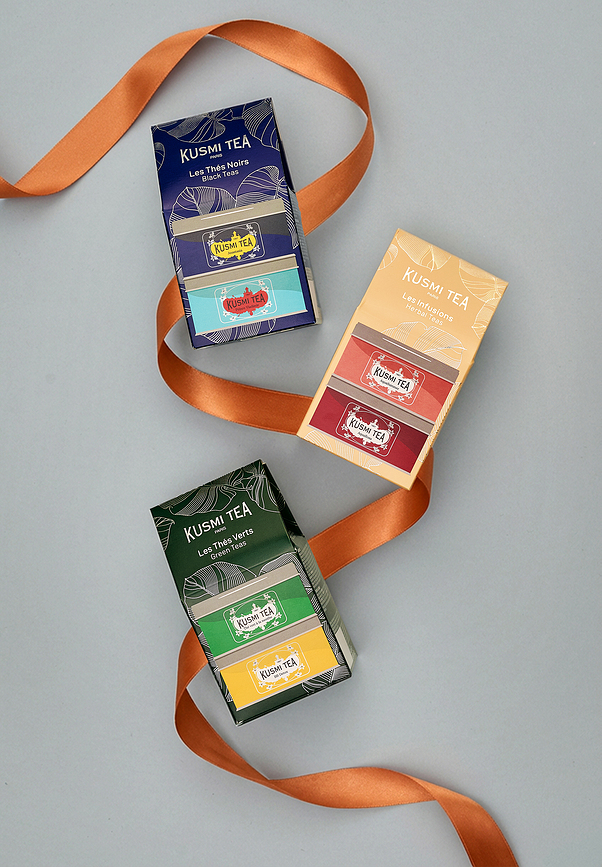 Kusmi BB Detox & Spearmint Miniatures Coffret de Thés Verts, biologique, Lot de 2