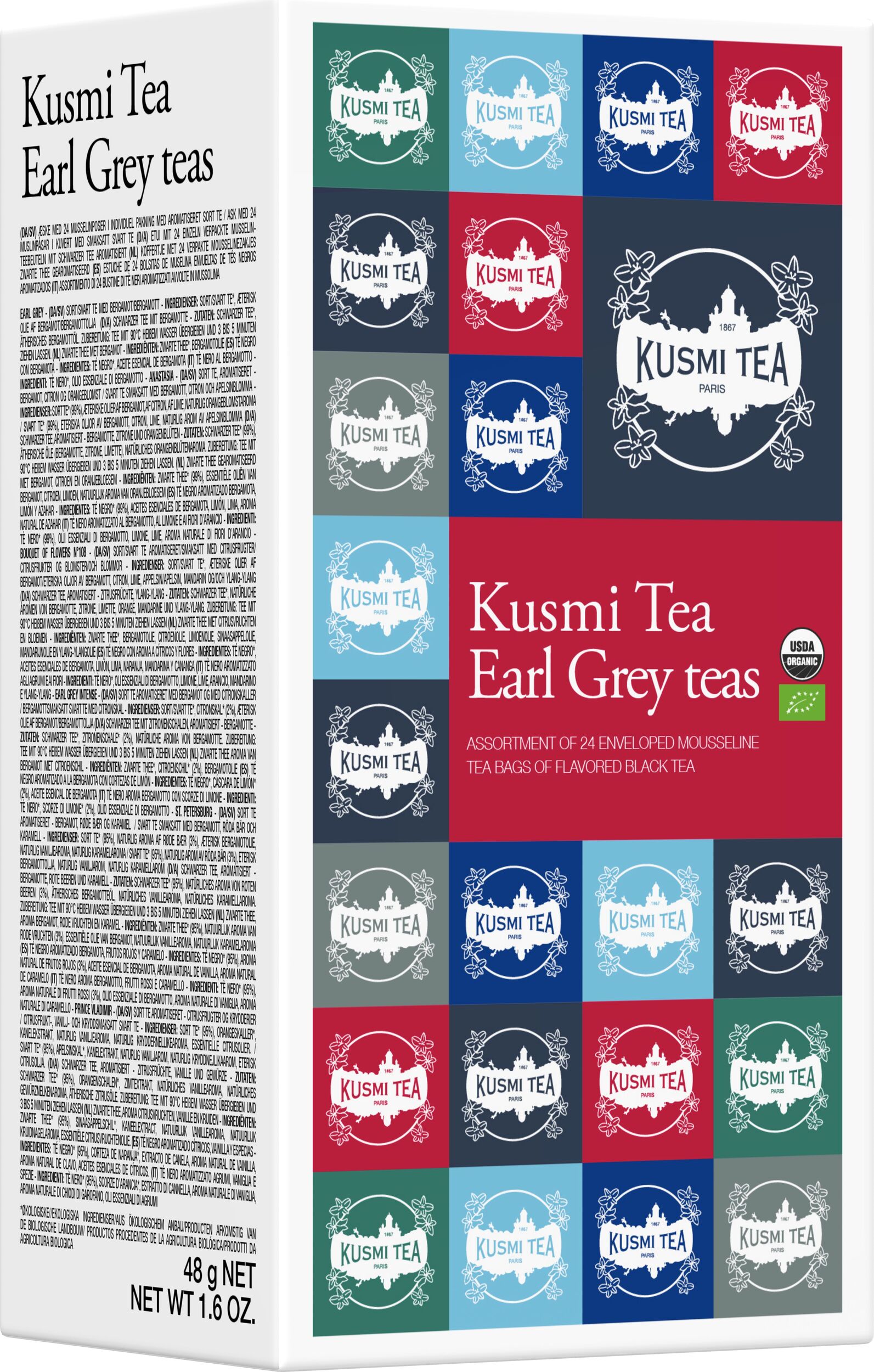 Kusmi Earl Grey Bio Teeservice 24 Tüten