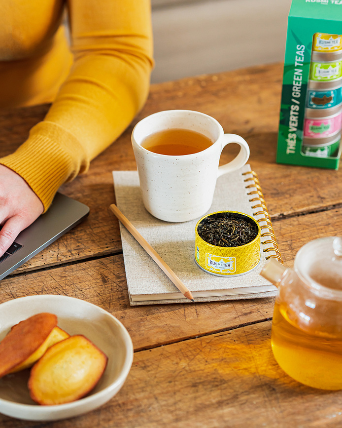 Kusmi Green Coffret de Thés biologique, Lot de 5