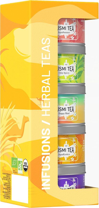 Kusmi Herbal Coffret d'Infusions biologiques, Lot de 5
