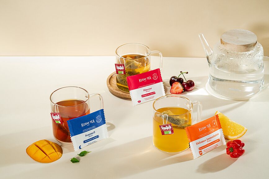 Kusmi Ritual Assortiment de Thés biologiques en sachets, Lot de 24