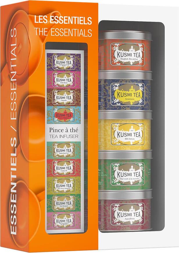 Kusmi The Essentials Tea service 5 x 20 g with infuser