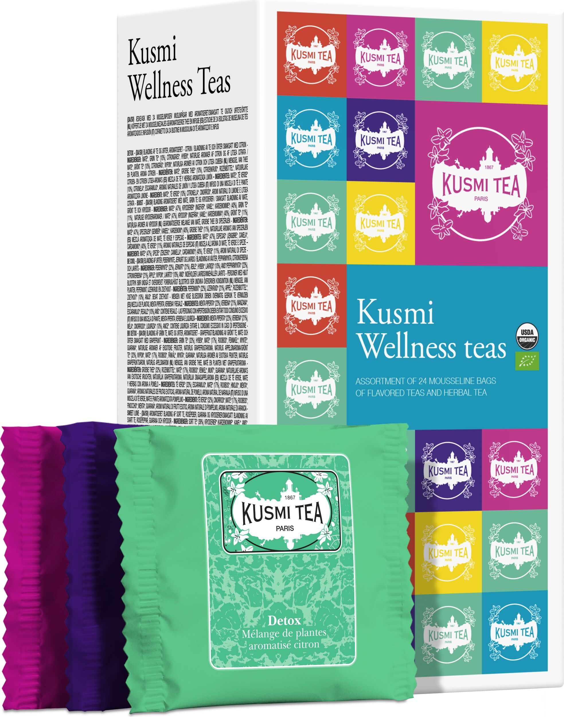 Kusmi Wellness Teeservice in Beuteln 24 St.