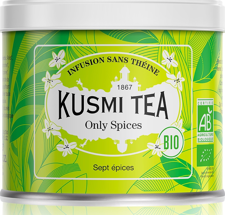 Only Spices Thé biologique, 100 g, en boîte