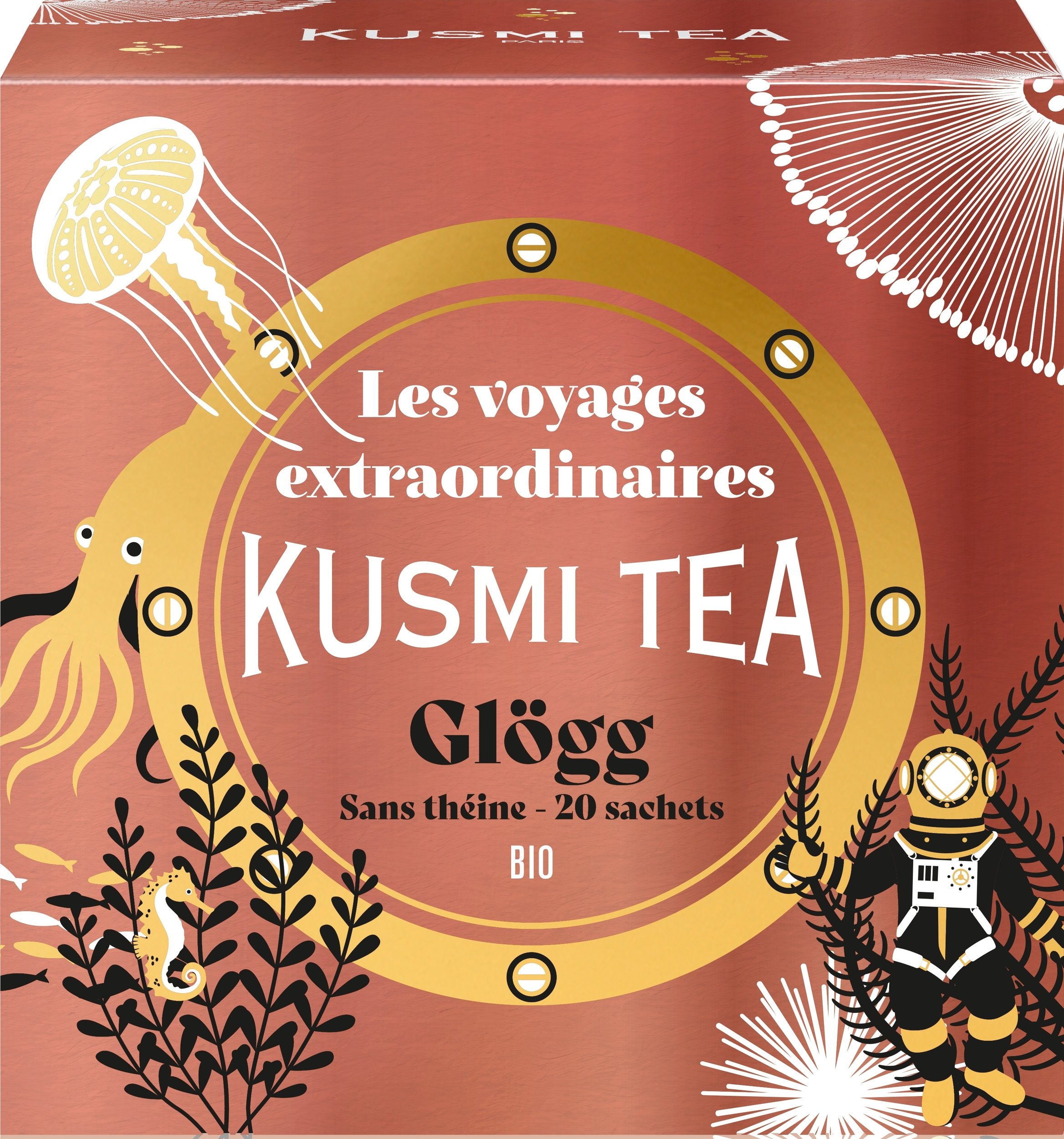 Organic Glögg Bio-Kräutertee Orange, koffeinfrei, im Musselinbeutel, 20 St.