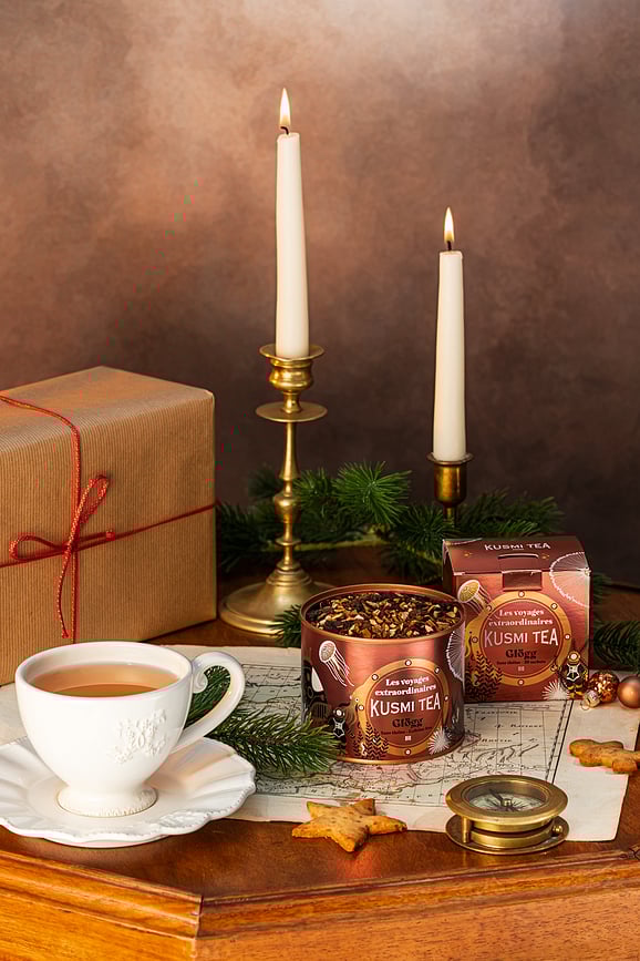 Organic Glögg Tisane bio, sans caféine, à l'orange, en sachets de mousseline, Lot de 20