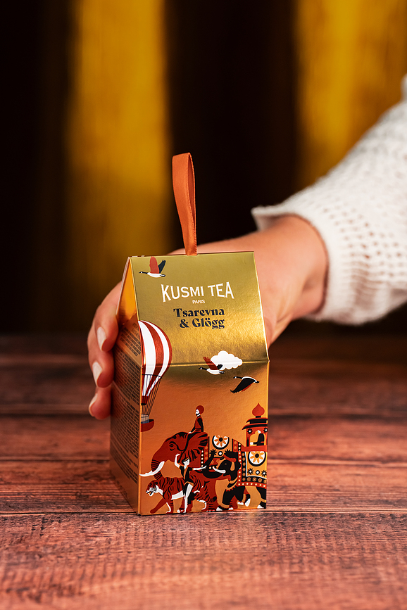 Organic Miniatures Coffret de Thés biologique, Tsarevna & Glögg, doré