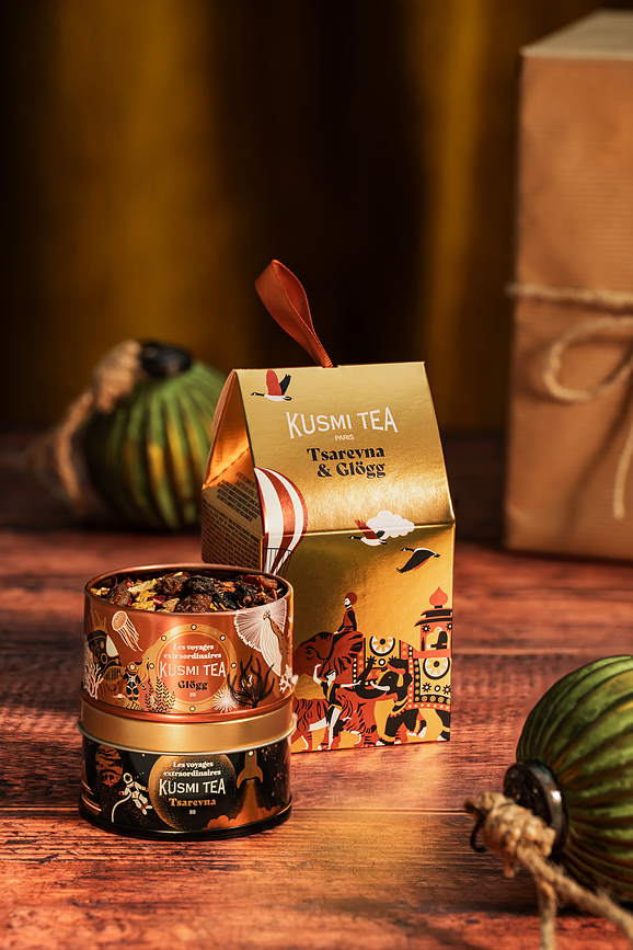 Organic Miniatures Set Čajeva Tsarevna & Glögg organski zlatni