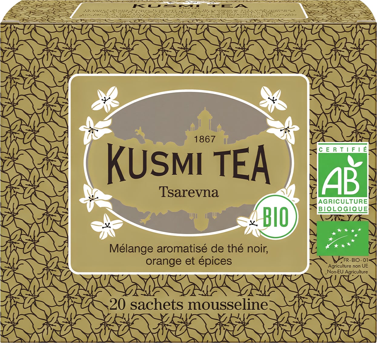 Organic Tsarevna Bio-Schwarztee in Musselinbeuteln, 20 St.