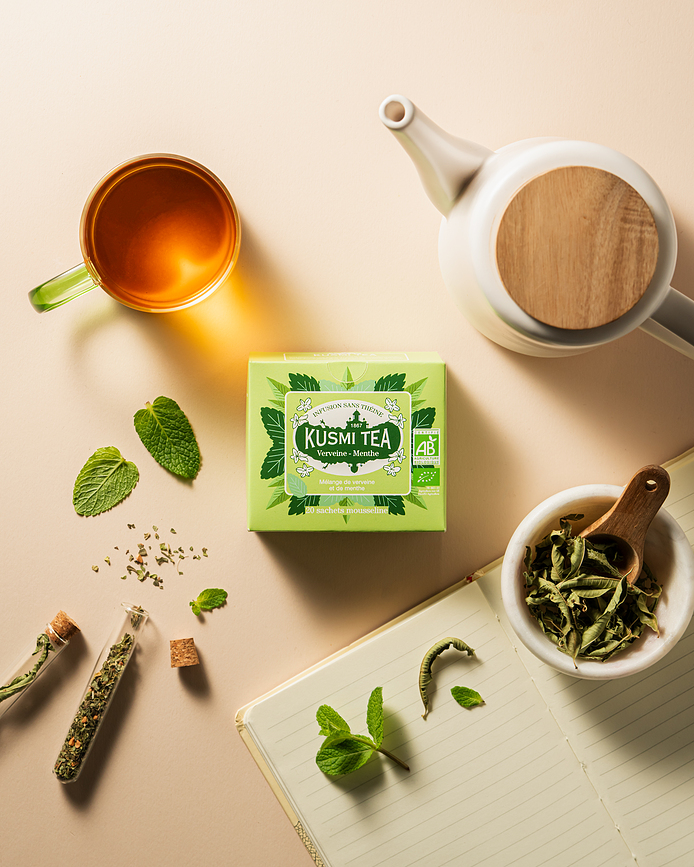 Organic Verbena-Mint Bio čaj v mušelinskih vrečkah, 20 kosov