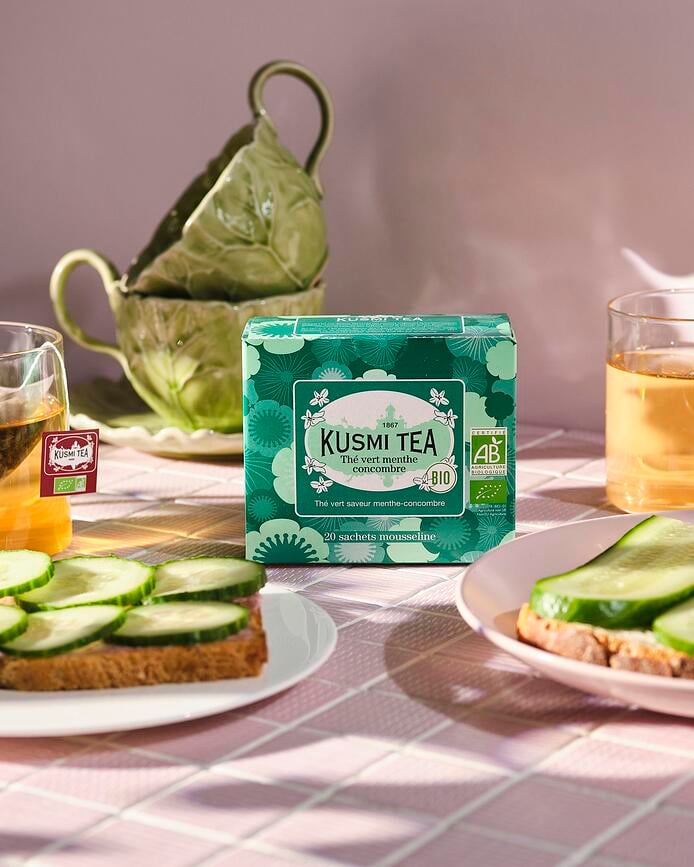 Organski Zeleni Čaj Krastavac-Menta muslin vrećice 20 kom.