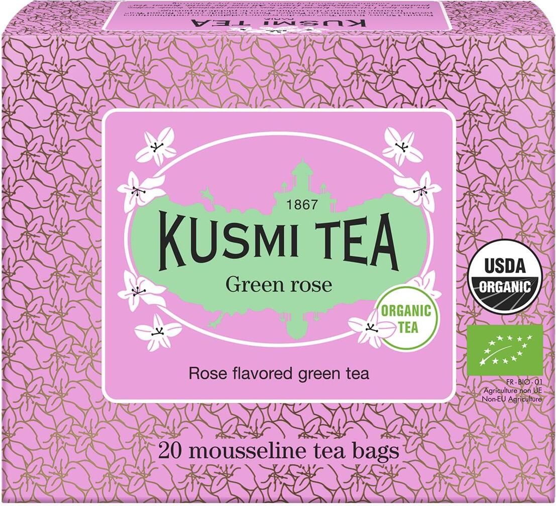 Rose Grüner Tee in Musselin-Beuteln 20 St.