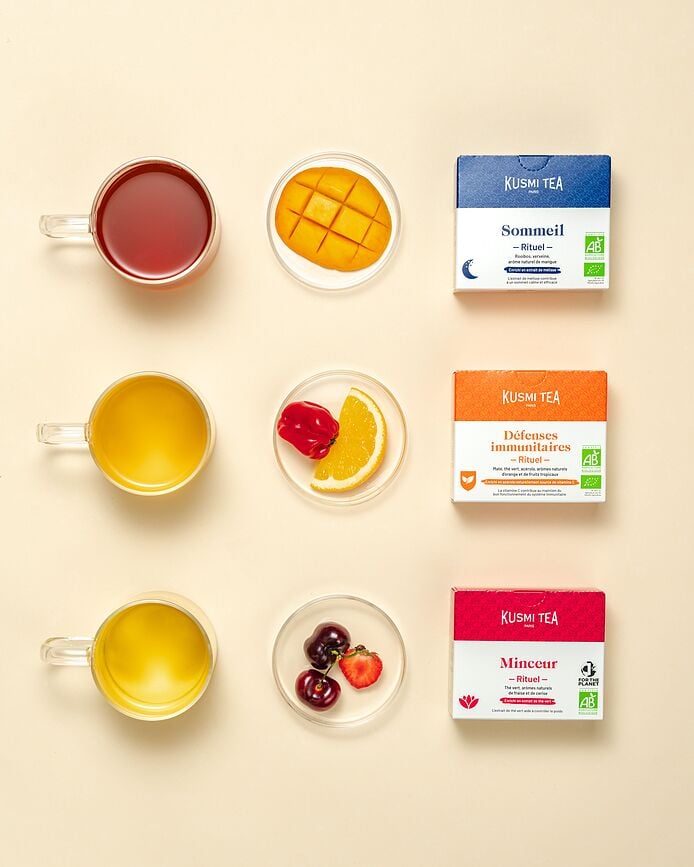 Set de Tés bio Kusmi Ritual, en bolsitas, 24 unidades