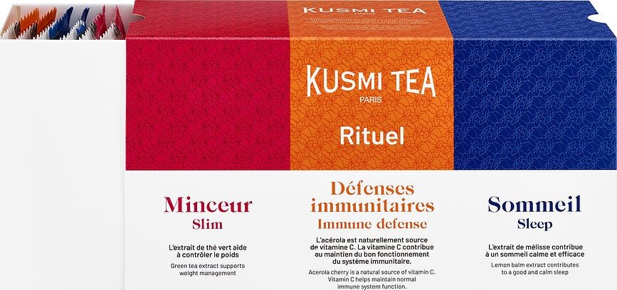 Set de Tés bio Kusmi Ritual, en bolsitas, 24 unidades