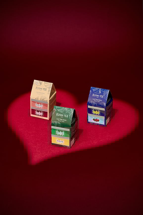 Set de Tés Verdes bio Kusmi, BB Detox y Spearmint Miniatures, 2 unidades