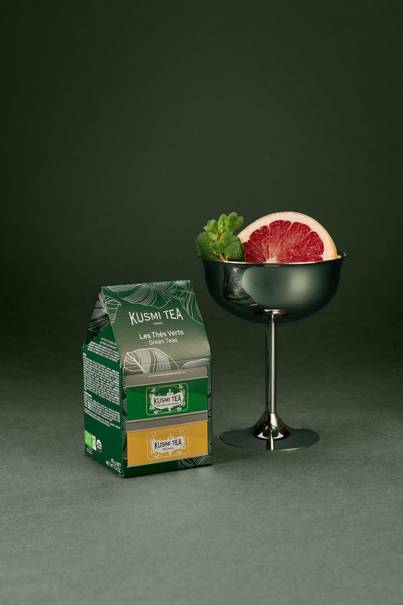 Set de Tés Verdes bio Kusmi, BB Detox y Spearmint Miniatures, 2 unidades