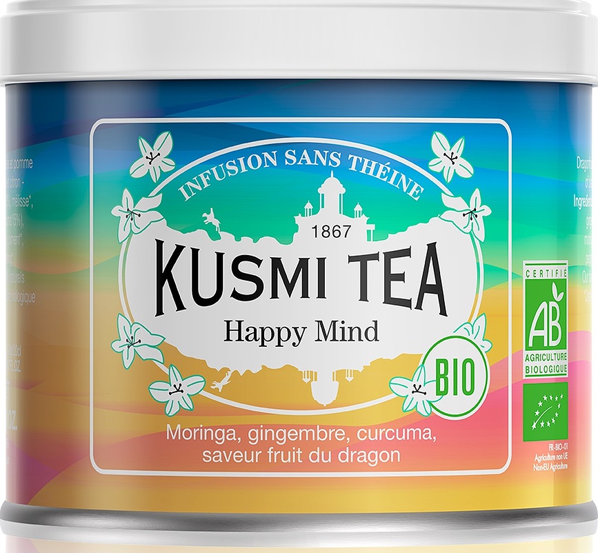 Té bio Happy Mind en lata, 100 g