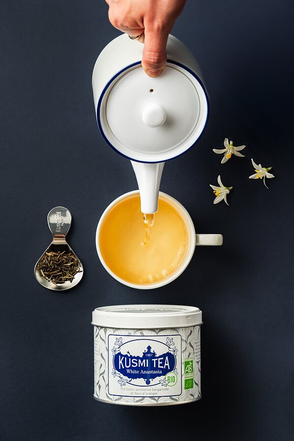 Té Blanco Anastasia, 90 g, en lata