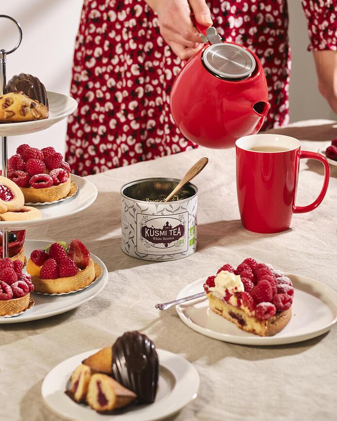 Té Blanco ecológico Bayas Blancas, 90 g, en lata