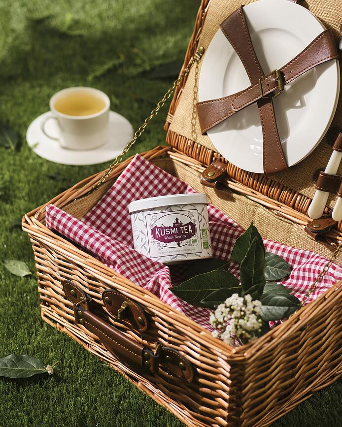 Té Blanco ecológico Bayas Blancas, 90 g, en lata