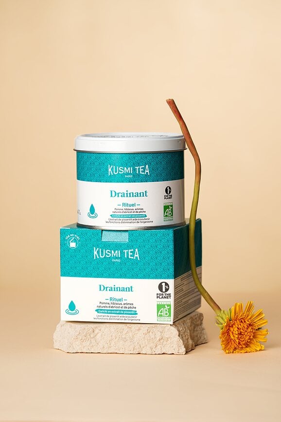 Té bio Organic Draining Ritual, 100 g, en lata