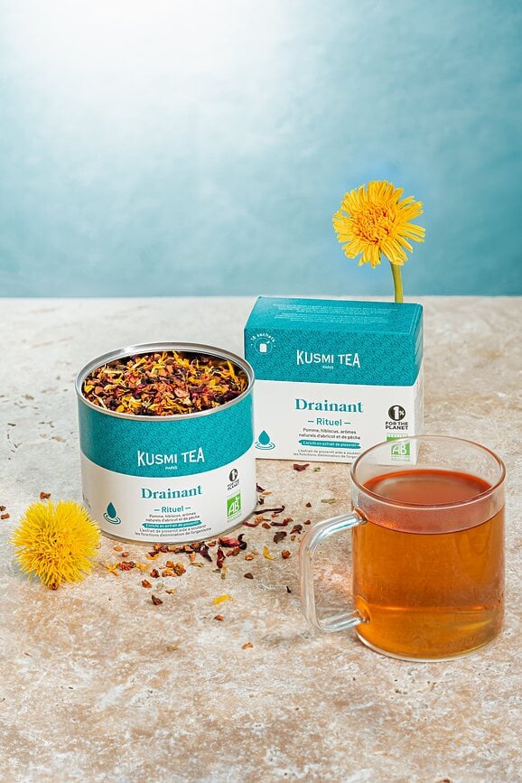 Té bio Organic Draining Ritual, 100 g, en lata