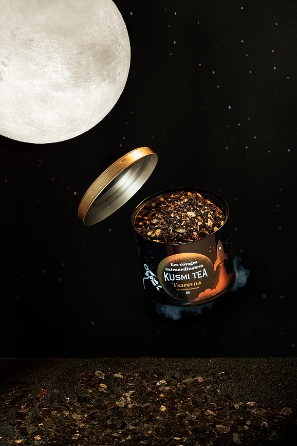 Té Negro orgánico Tsarevna en lata, 120 g, edición limitada