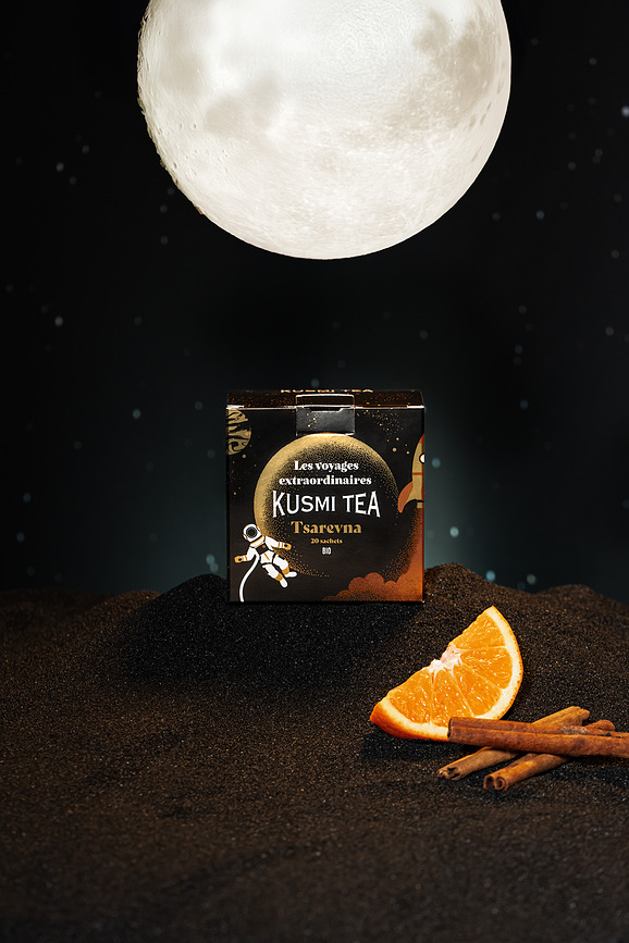 Té Negro orgánico Tsarevna en lata, 120 g, edición limitada