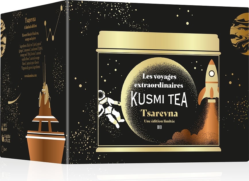 Té Negro orgánico Tsarevna en lata, 120 g, edición limitada